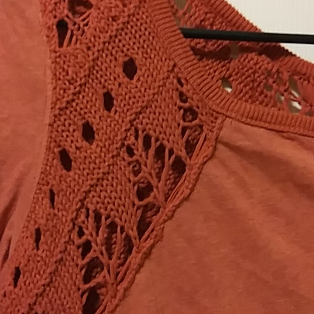 Free people long sleeve oversized size small embroidery embellished T-shirt - Picture 2 of 6